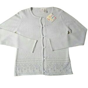 NEW Girl's Dressy Cardigan with Fancy Scalloped Details